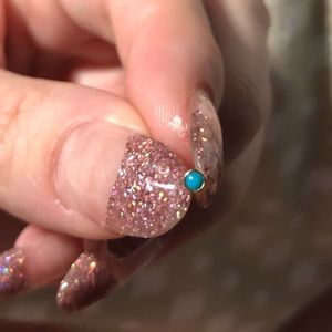 BVLA cabochon turquoise threaded end